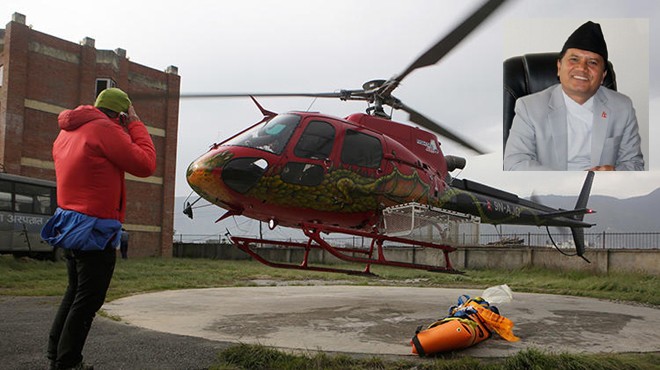 NEPAL'DE HELİKOPTER DÜŞTÜ